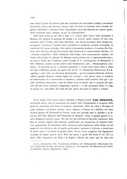 Archivio botanico pubblicato da Augusto Béguinot