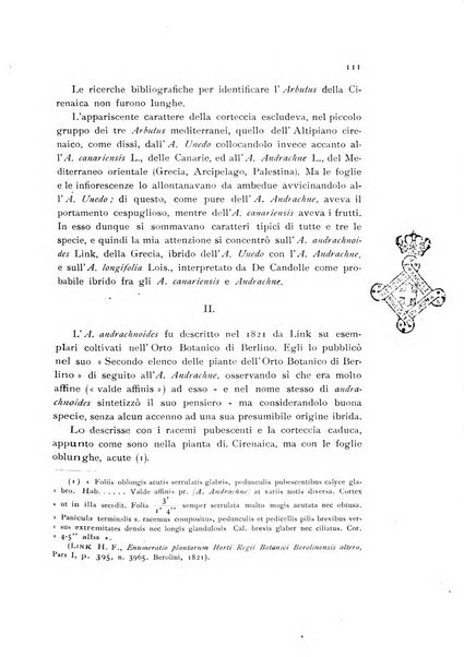 Archivio botanico pubblicato da Augusto Béguinot