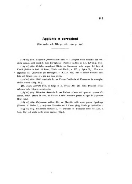 Archivio botanico pubblicato da Augusto Béguinot