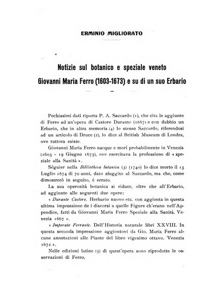 Archivio botanico pubblicato da Augusto Béguinot