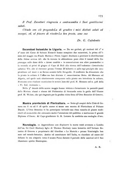 Archivio botanico pubblicato da Augusto Béguinot