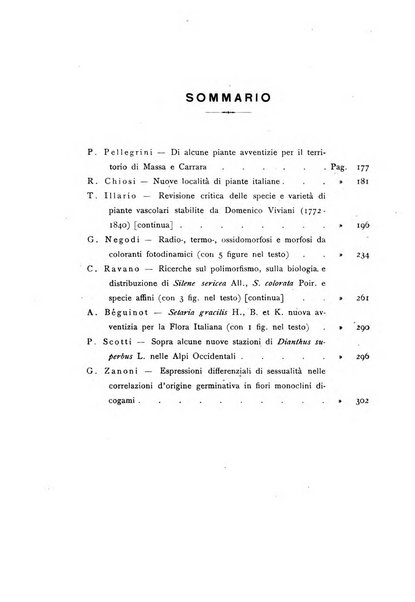 Archivio botanico pubblicato da Augusto Béguinot