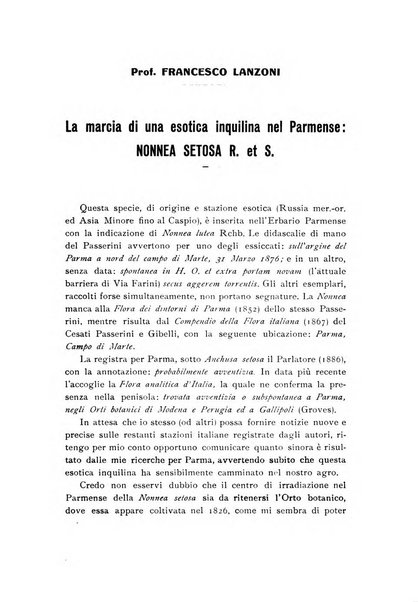 Archivio botanico pubblicato da Augusto Béguinot