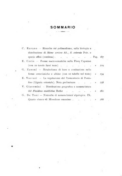 Archivio botanico pubblicato da Augusto Béguinot