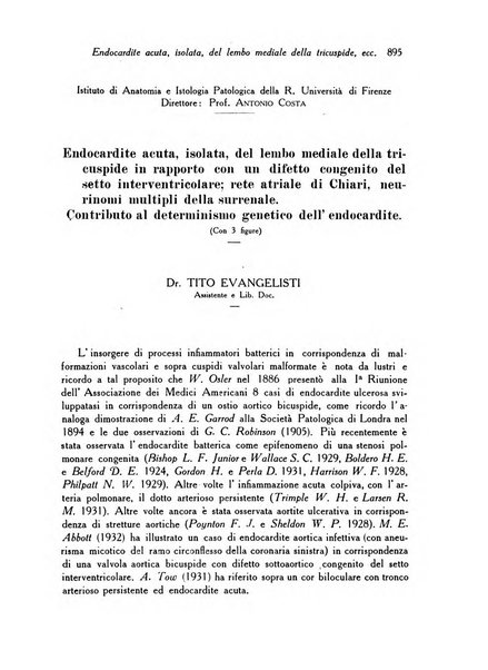 Archivio De Vecchi per l'anatomia patologica e la medicina clinica