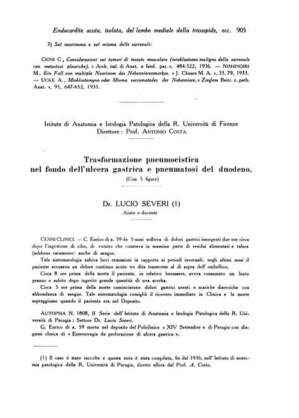 Archivio De Vecchi per l'anatomia patologica e la medicina clinica