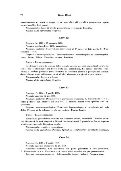 Archivio De Vecchi per l'anatomia patologica e la medicina clinica