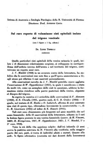 Archivio De Vecchi per l'anatomia patologica e la medicina clinica