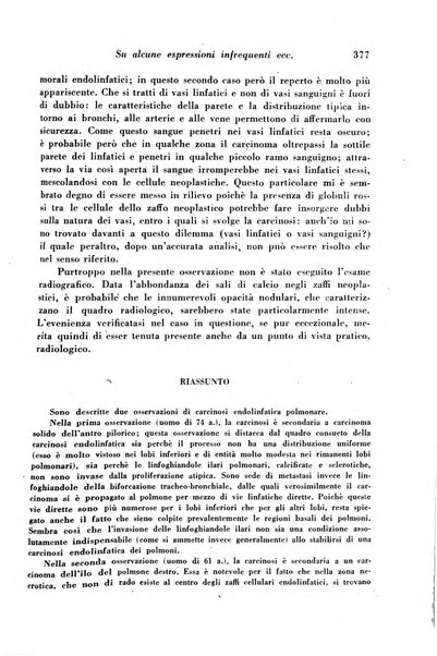 Archivio De Vecchi per l'anatomia patologica e la medicina clinica