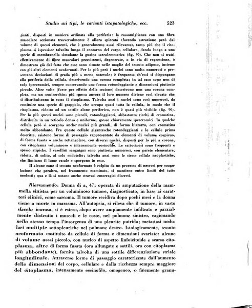 Archivio De Vecchi per l'anatomia patologica e la medicina clinica