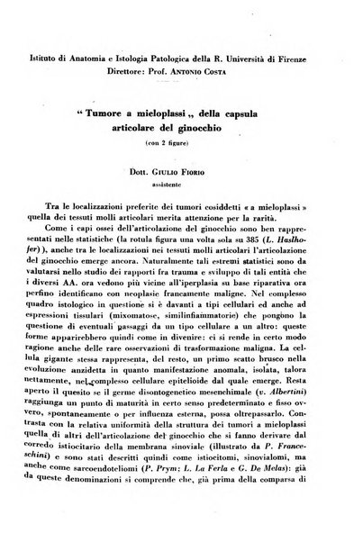 Archivio De Vecchi per l'anatomia patologica e la medicina clinica