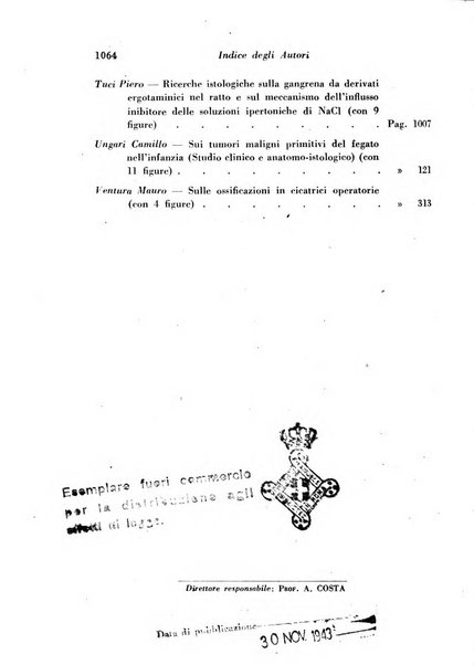 Archivio De Vecchi per l'anatomia patologica e la medicina clinica