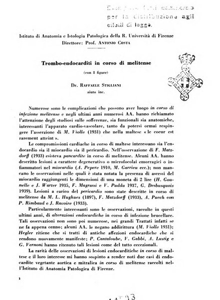 Archivio De Vecchi per l'anatomia patologica e la medicina clinica