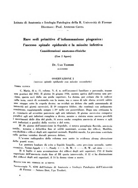 Archivio De Vecchi per l'anatomia patologica e la medicina clinica