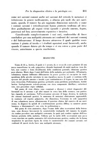 Archivio De Vecchi per l'anatomia patologica e la medicina clinica