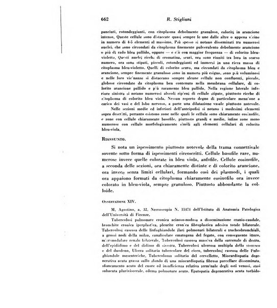 Archivio De Vecchi per l'anatomia patologica e la medicina clinica