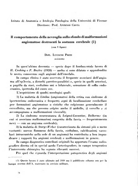 Archivio De Vecchi per l'anatomia patologica e la medicina clinica