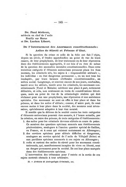 Archivio di antropologia criminale, psichiatria e medicina legale organo ufficiale della Associazione italiana di medicina legale e delle assicurazioni