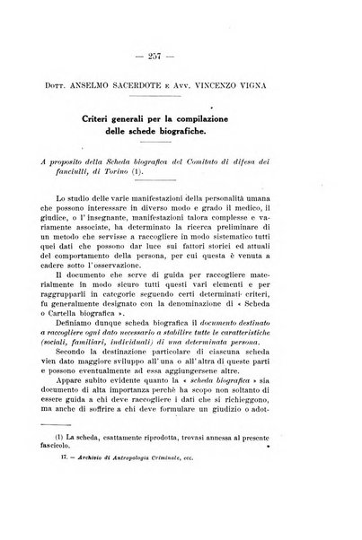 Archivio di antropologia criminale, psichiatria e medicina legale organo ufficiale della Associazione italiana di medicina legale e delle assicurazioni