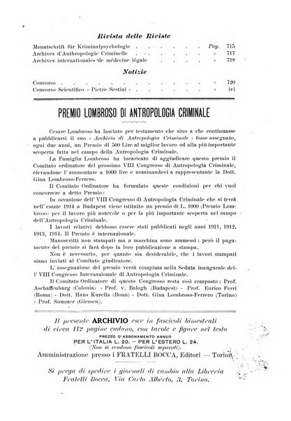 Archivio di antropologia criminale, psichiatria e medicina legale organo ufficiale della Associazione italiana di medicina legale e delle assicurazioni