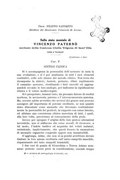 Archivio di antropologia criminale, psichiatria e medicina legale organo ufficiale della Associazione italiana di medicina legale e delle assicurazioni