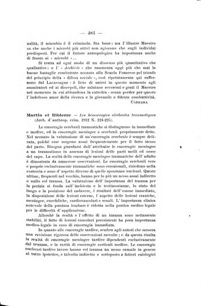 Archivio di antropologia criminale, psichiatria e medicina legale organo ufficiale della Associazione italiana di medicina legale e delle assicurazioni