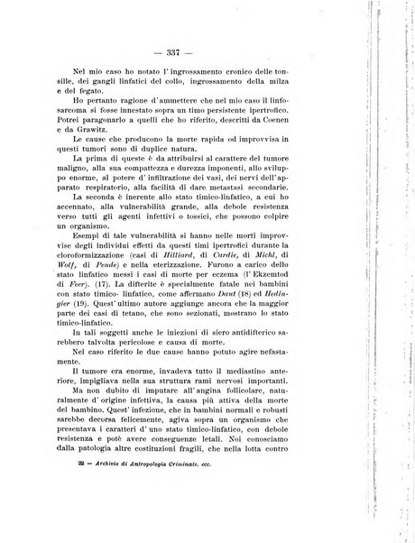 Archivio di antropologia criminale, psichiatria e medicina legale organo ufficiale della Associazione italiana di medicina legale e delle assicurazioni