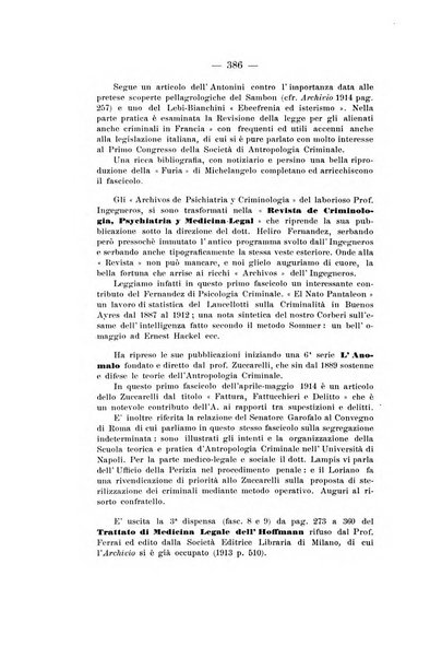 Archivio di antropologia criminale, psichiatria e medicina legale organo ufficiale della Associazione italiana di medicina legale e delle assicurazioni