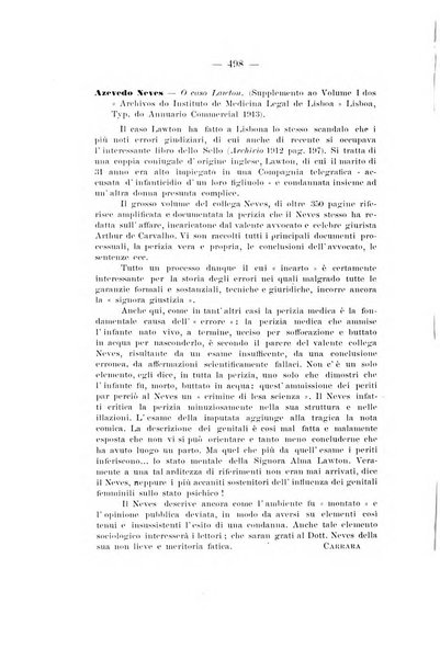 Archivio di antropologia criminale, psichiatria e medicina legale organo ufficiale della Associazione italiana di medicina legale e delle assicurazioni