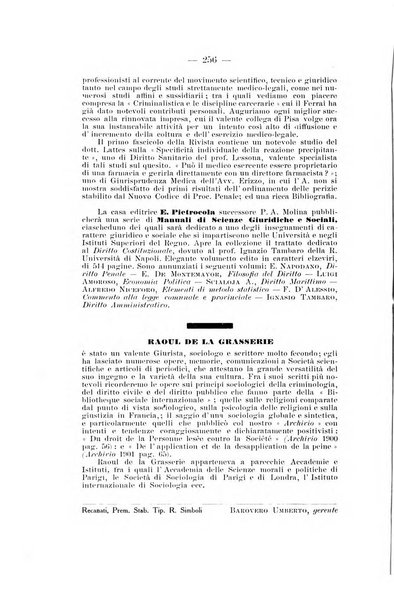 Archivio di antropologia criminale, psichiatria e medicina legale organo ufficiale della Associazione italiana di medicina legale e delle assicurazioni