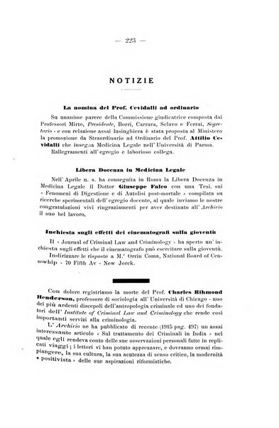 Archivio di antropologia criminale, psichiatria e medicina legale organo ufficiale della Associazione italiana di medicina legale e delle assicurazioni