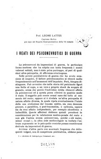 Archivio di antropologia criminale, psichiatria e medicina legale organo ufficiale della Associazione italiana di medicina legale e delle assicurazioni