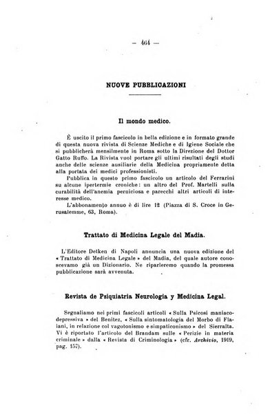 Archivio di antropologia criminale, psichiatria e medicina legale organo ufficiale della Associazione italiana di medicina legale e delle assicurazioni