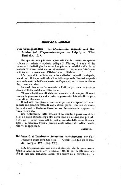 Archivio di antropologia criminale, psichiatria e medicina legale organo ufficiale della Associazione italiana di medicina legale e delle assicurazioni