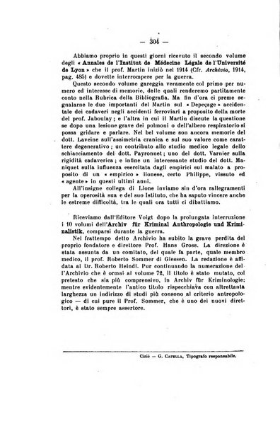 Archivio di antropologia criminale, psichiatria e medicina legale organo ufficiale della Associazione italiana di medicina legale e delle assicurazioni