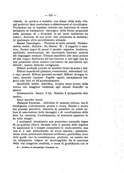 Archivio di antropologia criminale, psichiatria e medicina legale organo ufficiale della Associazione italiana di medicina legale e delle assicurazioni