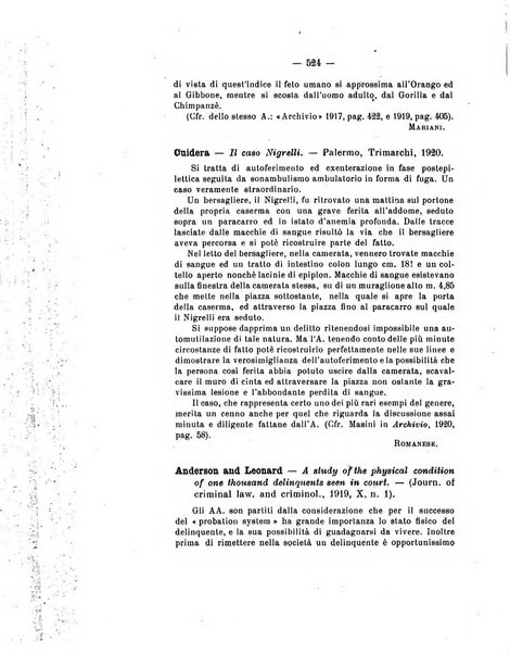 Archivio di antropologia criminale, psichiatria e medicina legale organo ufficiale della Associazione italiana di medicina legale e delle assicurazioni