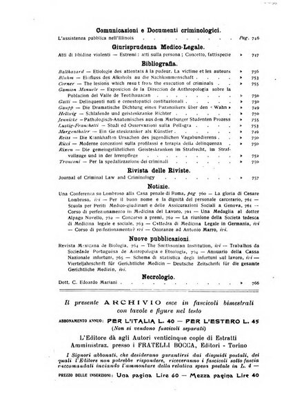 Archivio di antropologia criminale, psichiatria e medicina legale organo ufficiale della Associazione italiana di medicina legale e delle assicurazioni