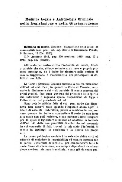 Archivio di antropologia criminale, psichiatria e medicina legale organo ufficiale della Associazione italiana di medicina legale e delle assicurazioni