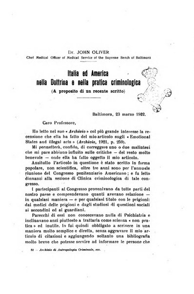 Archivio di antropologia criminale, psichiatria e medicina legale organo ufficiale della Associazione italiana di medicina legale e delle assicurazioni