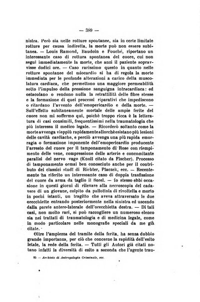 Archivio di antropologia criminale, psichiatria e medicina legale organo ufficiale della Associazione italiana di medicina legale e delle assicurazioni