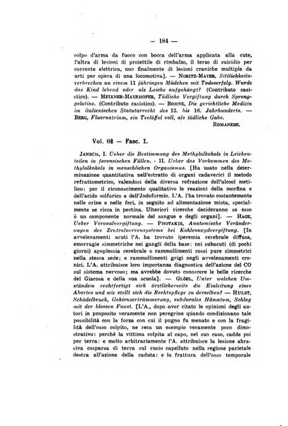 Archivio di antropologia criminale, psichiatria e medicina legale organo ufficiale della Associazione italiana di medicina legale e delle assicurazioni