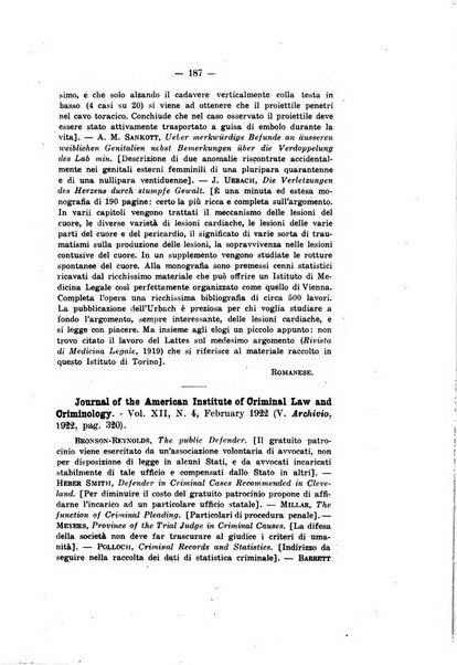 Archivio di antropologia criminale, psichiatria e medicina legale organo ufficiale della Associazione italiana di medicina legale e delle assicurazioni