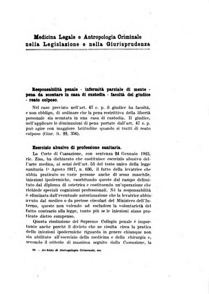 Archivio di antropologia criminale, psichiatria e medicina legale organo ufficiale della Associazione italiana di medicina legale e delle assicurazioni