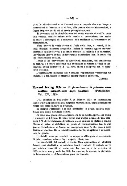 Archivio di antropologia criminale, psichiatria e medicina legale organo ufficiale della Associazione italiana di medicina legale e delle assicurazioni