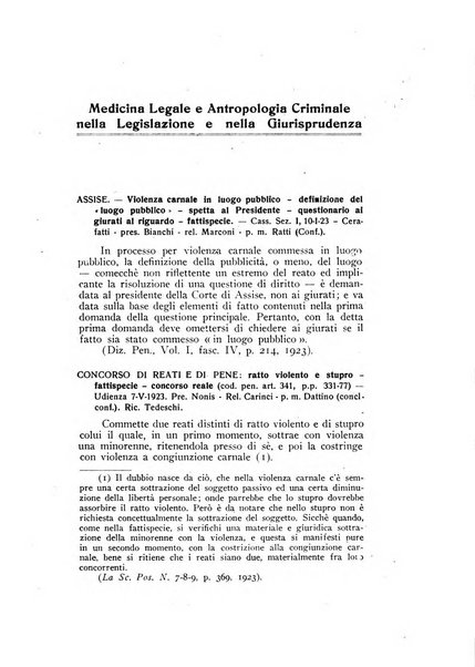 Archivio di antropologia criminale, psichiatria e medicina legale organo ufficiale della Associazione italiana di medicina legale e delle assicurazioni