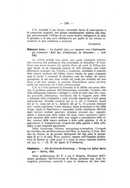 Archivio di antropologia criminale, psichiatria e medicina legale organo ufficiale della Associazione italiana di medicina legale e delle assicurazioni