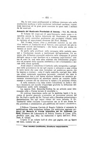 Archivio di antropologia criminale, psichiatria e medicina legale organo ufficiale della Associazione italiana di medicina legale e delle assicurazioni