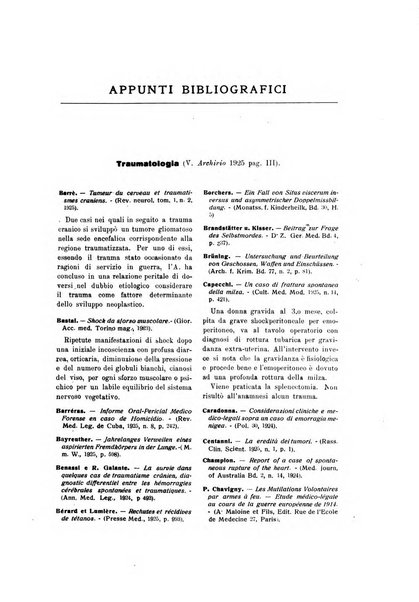 Archivio di antropologia criminale, psichiatria e medicina legale organo ufficiale della Associazione italiana di medicina legale e delle assicurazioni