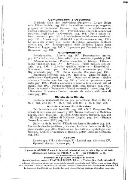 Archivio di antropologia criminale, psichiatria e medicina legale organo ufficiale della Associazione italiana di medicina legale e delle assicurazioni